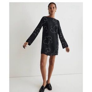 NEW Madewell Erika cupro shift dress